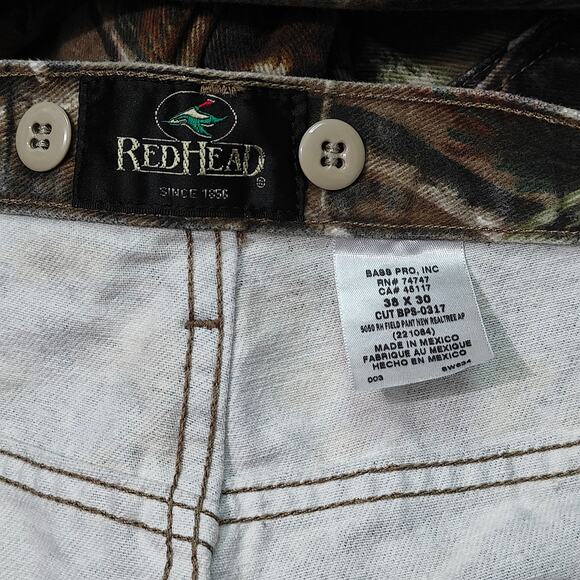 RedHead Hunting Field Pant Real Tree Mens 38 x 30 - Picture 2 of 4